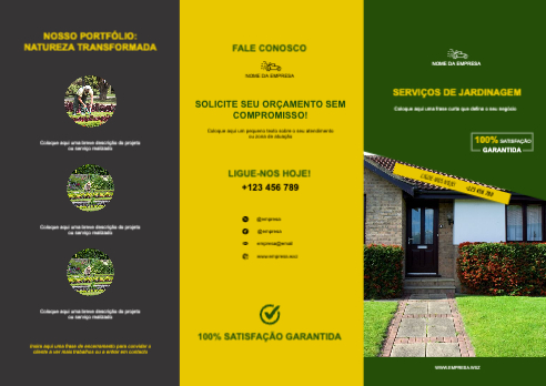 Layout Serviços de jardinagem Exterior