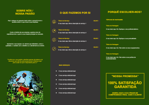 Layout Serviços de jardinagem Interior