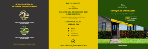 Layout Serviços de jardinagem Exterior