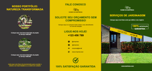 Layout Serviços de jardinagem Exterior