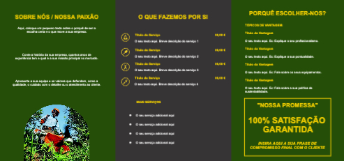 Layout Serviços de jardinagem Interior