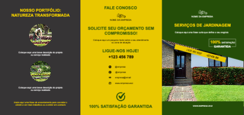 Layout Serviços de jardinagem Exterior