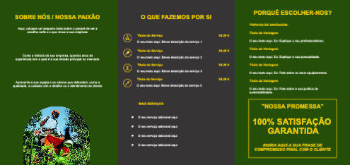 Layout Serviços de jardinagem Interior