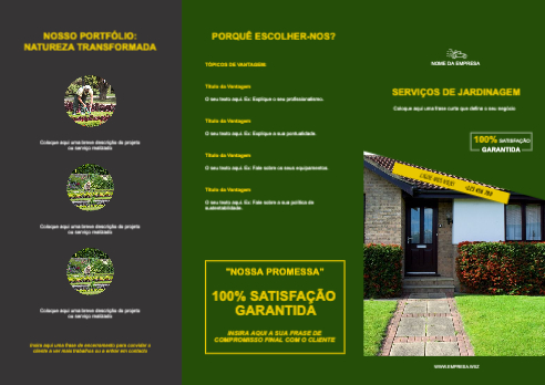 Layout Serviços de jardinagem Exterior