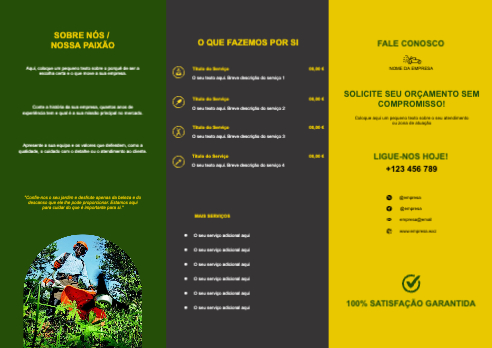Layout Serviços de jardinagem Interior