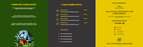 Layout Serviços de jardinagem Interior