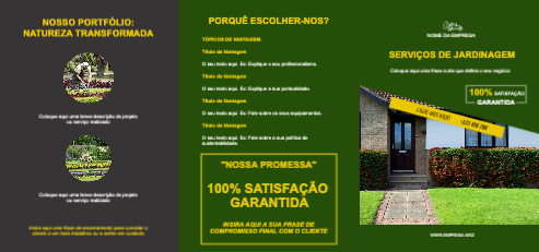 Layout Serviços de jardinagem Exterior