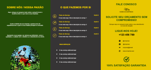 Layout Serviços de jardinagem Interior