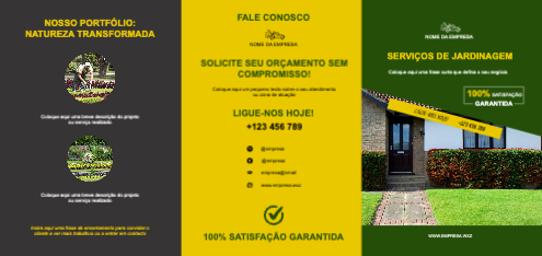 Layout Serviços de jardinagem Exterior