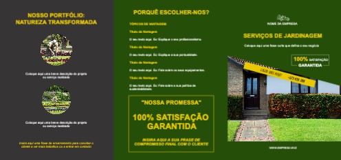 Layout Serviços de jardinagem Exterior