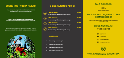 Layout Serviços de jardinagem Interior