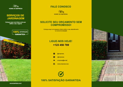 Layout Serviços de jardinagem Exterior