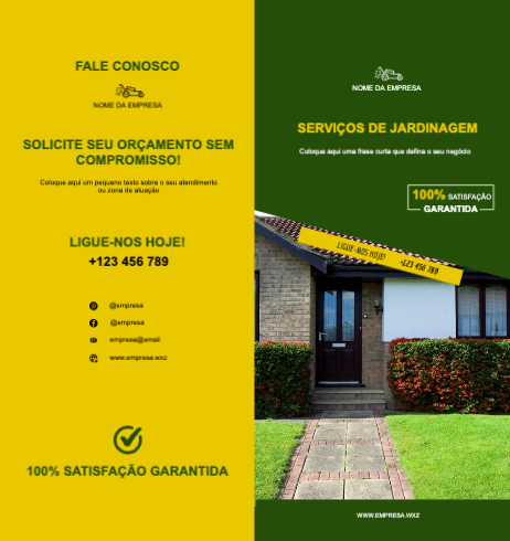 Layout Serviços de jardinagem Exterior