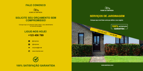 Layout Serviços de jardinagem Exterior