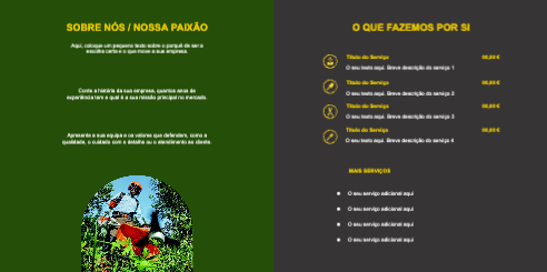 Layout Serviços de jardinagem Interior