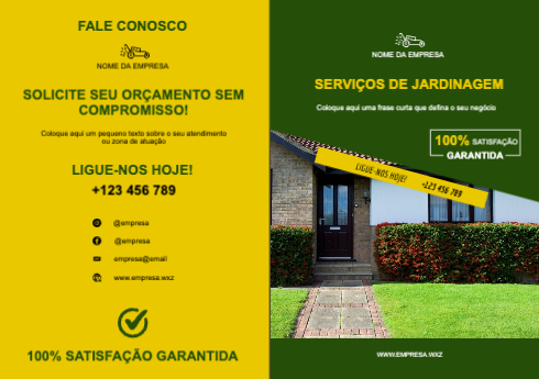 Layout Serviços de jardinagem Exterior