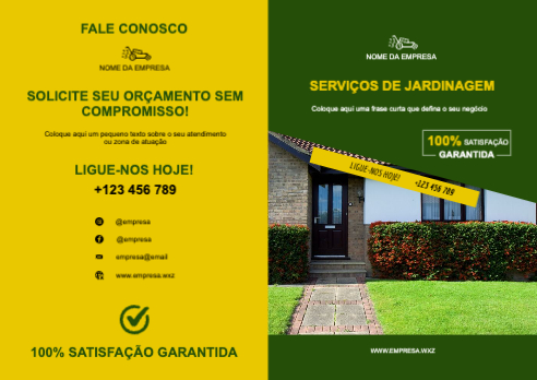 Layout Serviços de jardinagem Exterior