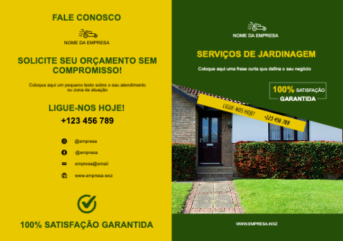 Layout Serviços de jardinagem Exterior