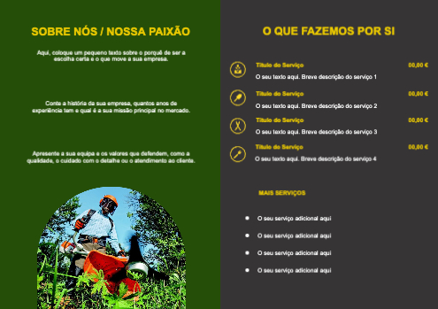 Layout Serviços de jardinagem Interior