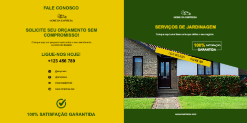 Layout Serviços de jardinagem Exterior