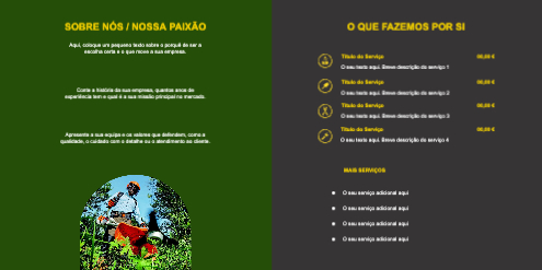 Layout Serviços de jardinagem Interior