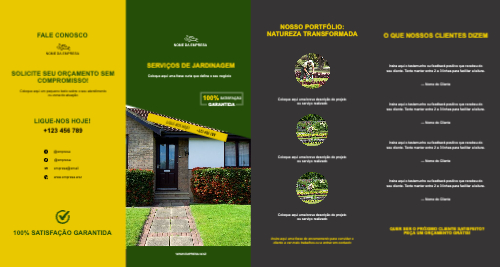 Layout Serviços de jardinagem Exterior