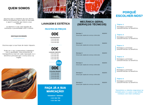 Lavagem e Mecânica Automóvel Interior