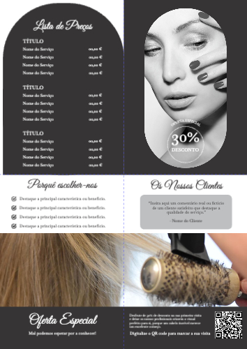 Salão de beleza Interior