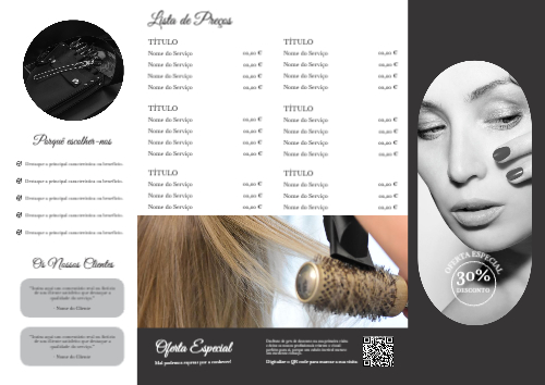 Salão de beleza Interior