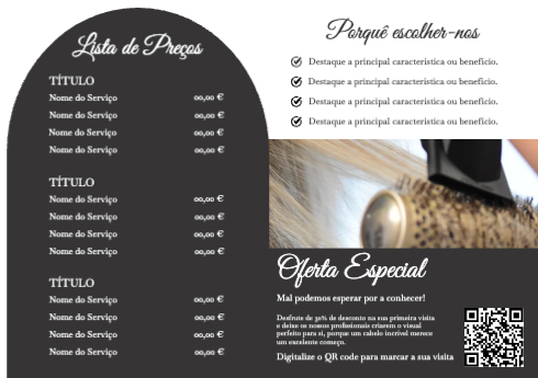 Salão de beleza Interior