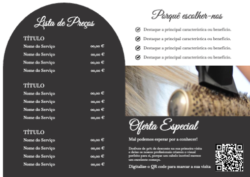 Salão de beleza Interior