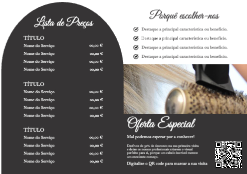 Salão de beleza Interior