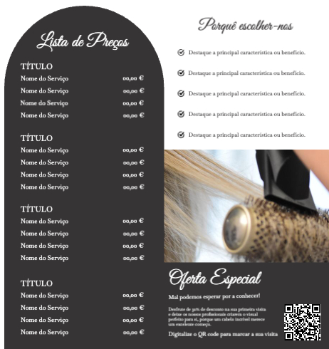 Salão de beleza Interior