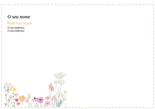 Padrão  Floral Frente