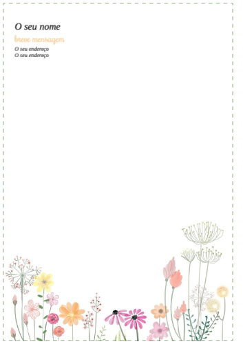 Padrão  Floral Frente