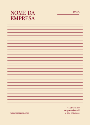 Modelo Pautado Frente