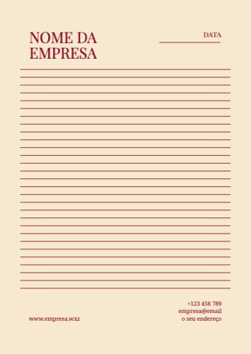 Modelo Pautado Frente