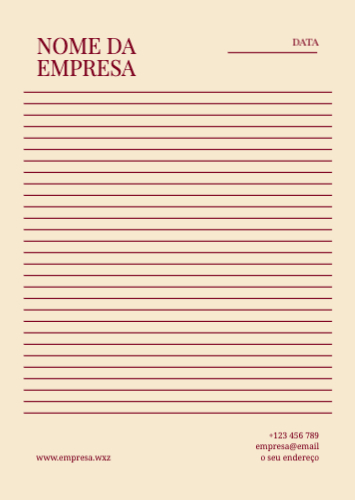 Modelo Pautado Frente