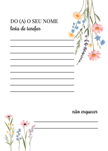 Padrão floral Frente