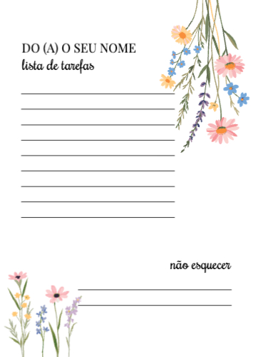 Padrão floral Frente