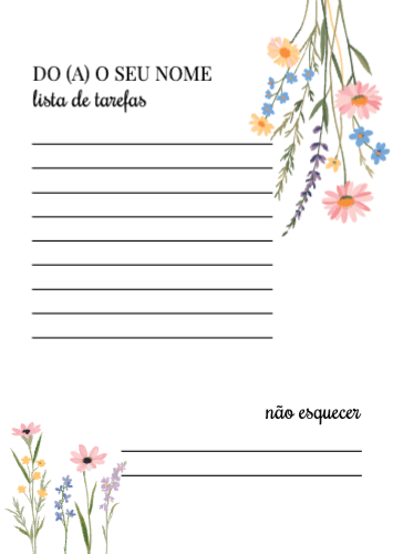 Padrão floral Frente