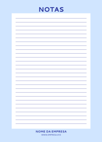 Notas para Empresa Frente