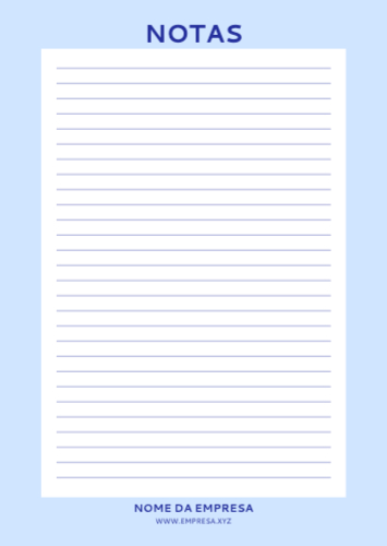 Notas para Empresa Frente