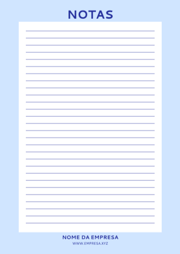 Notas para Empresa Frente