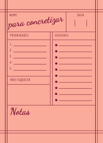 Afazeres e Prioridades Frente