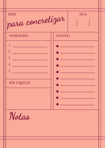 Afazeres e Prioridades Frente