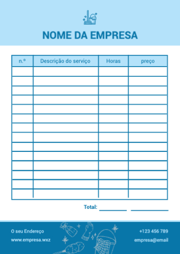 Serviços de limpeza Frente