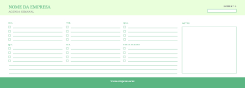 Plano Semanal- Empresarial Frente