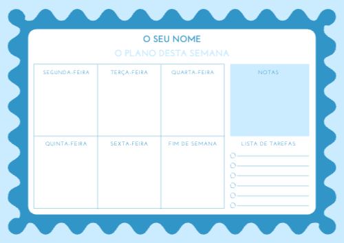 Plano Semanal- Ondular Frente