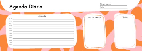 Plano Diário- Abstrato Frente